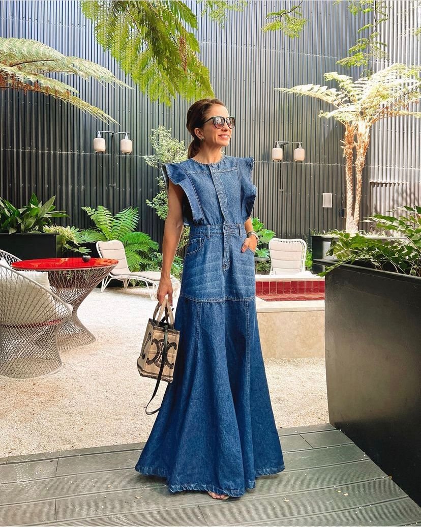 Vestido Jeans Longo